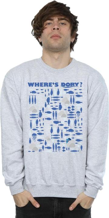 Actual product image Disney Mens Finding Dory Where's Dory? Sweatshirt (XL)