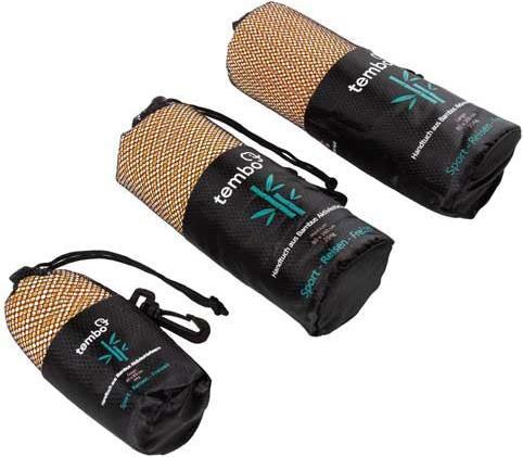 Produktbild Tembo Bambus Reisehandtuch mit Aktivkohlefasern Orange S (80 x 40 cm)