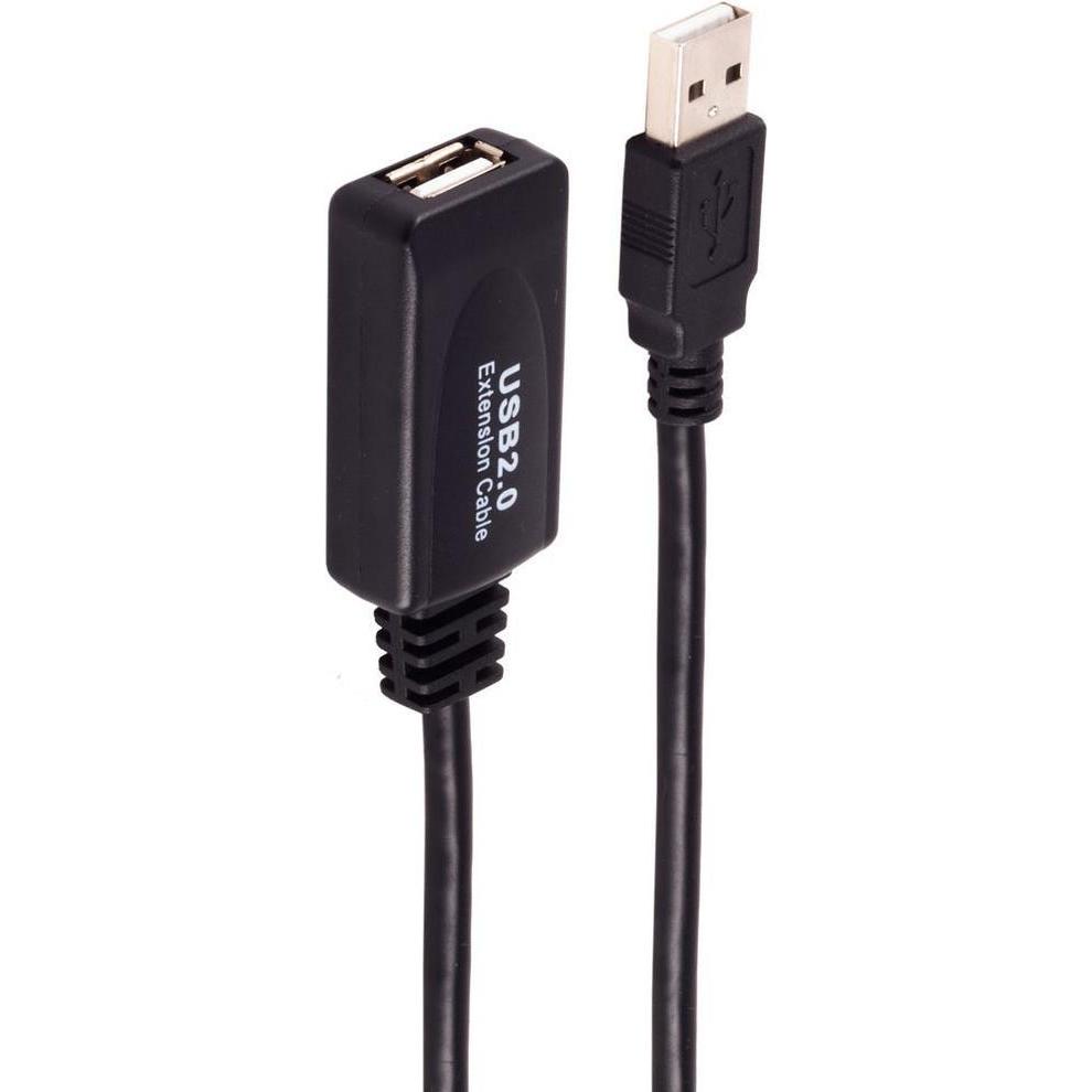 Shiverpeaks -BASIC-S--USB-Verlängerungskabel Aktive USB-A Verlängerung, USB 2.0, 480Mbps, 5m (5 m, USB 2.0), USB Kabel