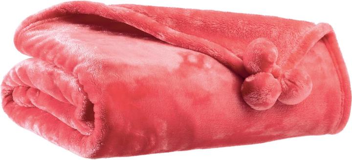 VIVARAISE plaid tender pompons (130 x 170 cm)