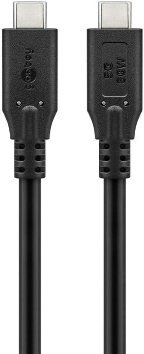 Produktbild Goobay USB-C-Kabel, USB 3.2, 60 W, 5 Gbit/s, Power Delivery, 3 m (3 m, USB 3.2, 60 W)
