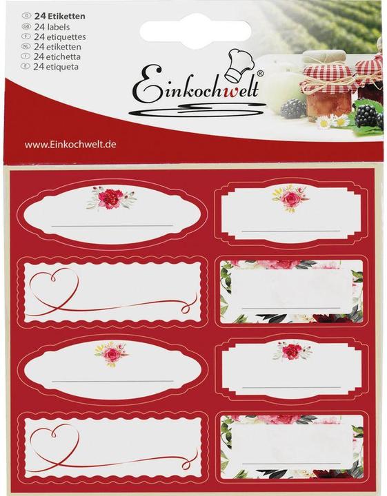 Einkochwelt Selbstklebeetiketten (24 Stk.)