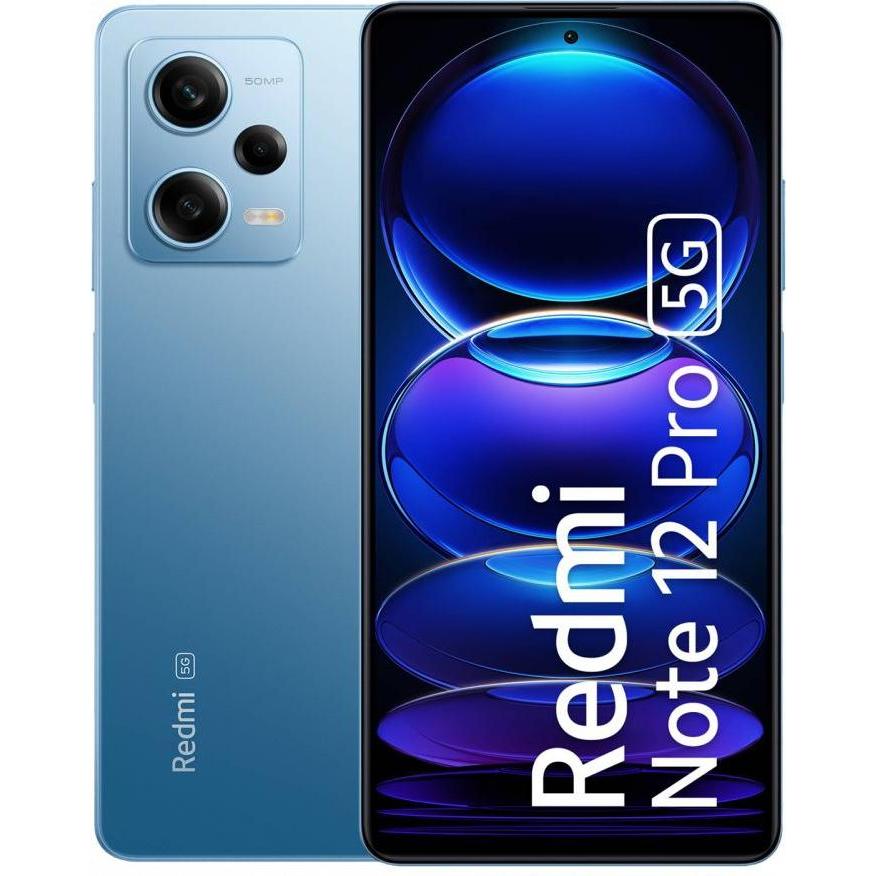 Xiaomi Redmi Note 12 Pro (128 GB, Sky Blue, 6.67", Dual SIM, 50 Mpx, 5G), Smartphone, Blau
