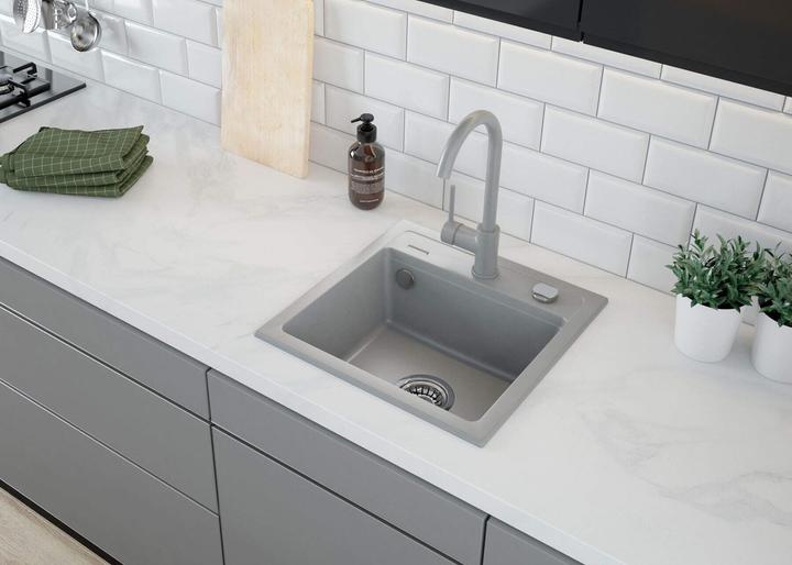 Actual product image Deante Kitchen Mixer Grey Milin