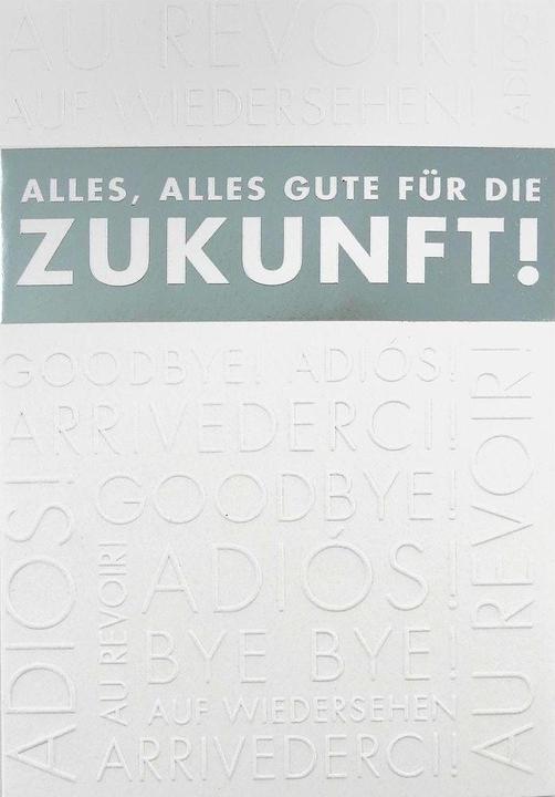 Image du produit ABC Carte d'adieu Tout le meilleur B6 (1 pcs)