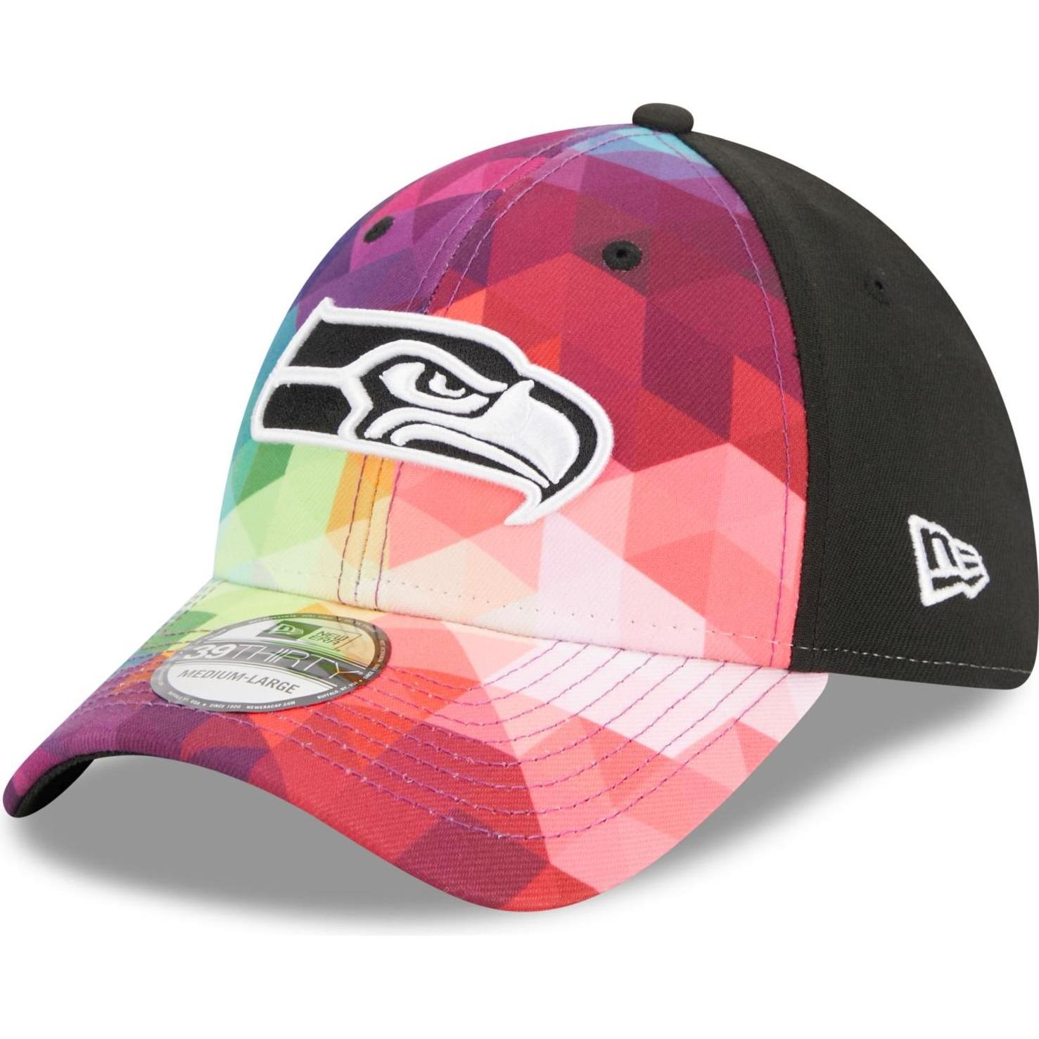 New Era, Herren, Cap, 39Thirty Cap - CRUCIAL CATCH Seattle Seahawks - S/M, Mehrfarbig, (M)