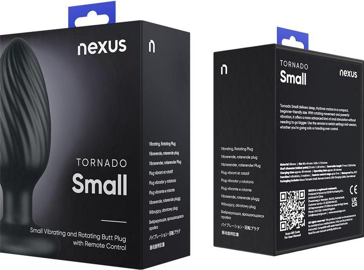Produktbild Nexus Tornado Remote Control Rotating Butt Plug Black