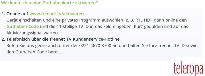 Actual product image Freenet Credit card 12 months (DVB-T2)
