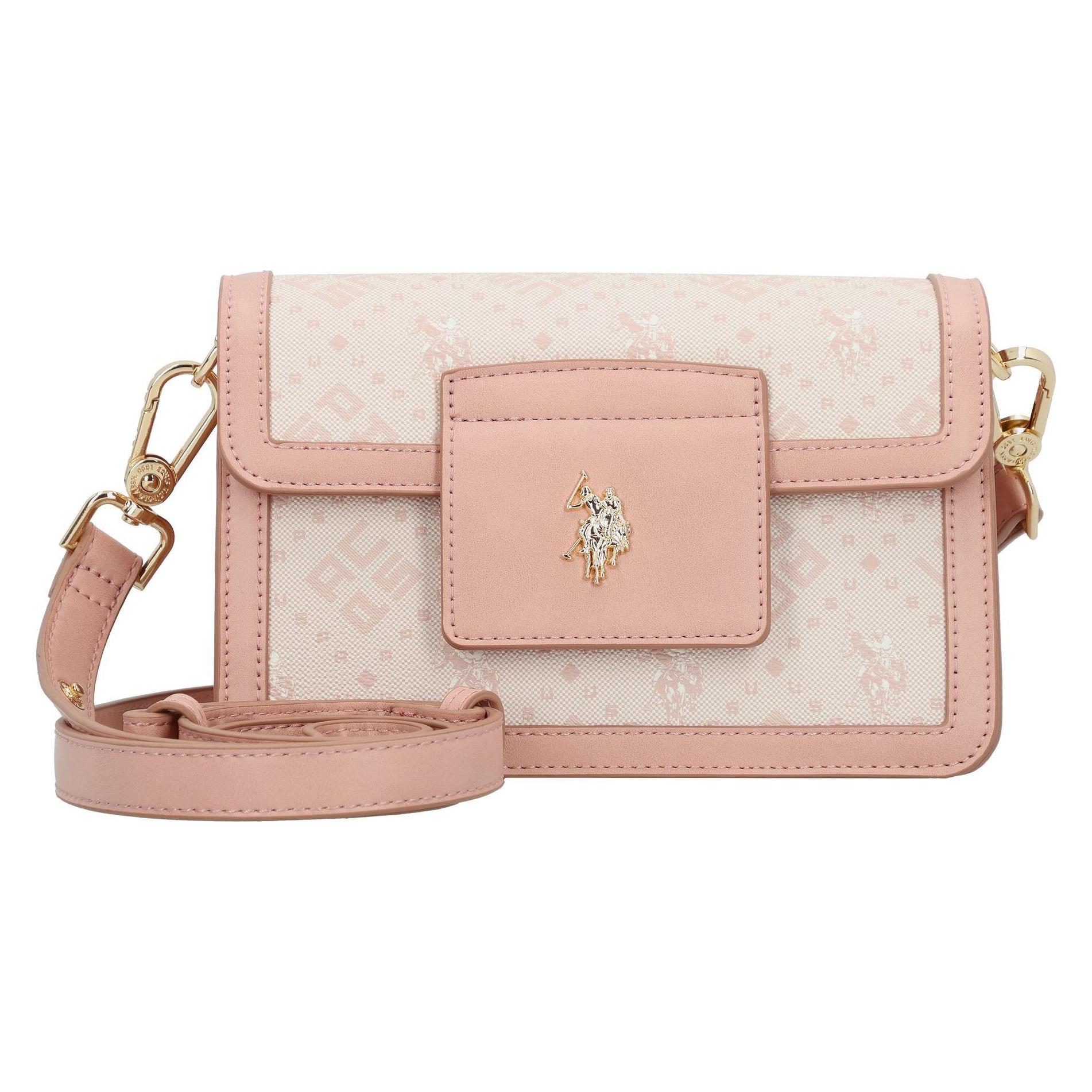U.S. Polo, Damen, Handtasche, New Hampton Umhängetasche 20 Cm, Rosa