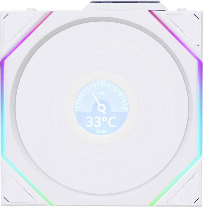 Produktbild Lian-Li UNI FAN TL Wireless LCD Lüfter, ARGB, PWM, 3er-Pack inkl. Controller - Reverse Blade, 120mm (120 mm, 3x)
