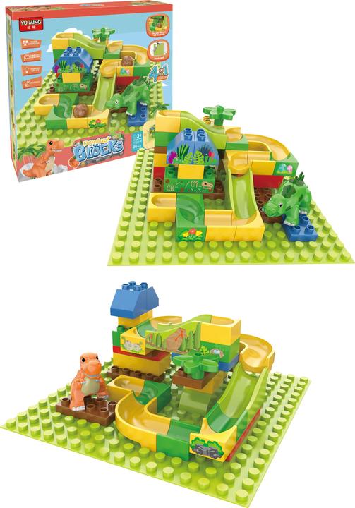 Decar Playset Mattoncini 36pz Tema Dinosauri H37xl28cm