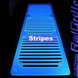 AC Ryan RadGrillz Stripes 3x120mm - Acryl UVBlue, Wasserkühlung Komponenten Zubehör, Blau