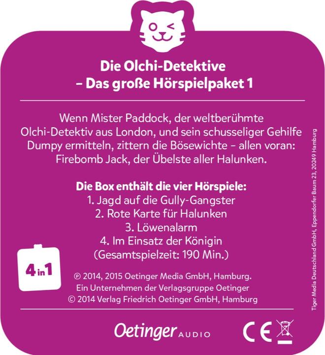 Immagine prodotto Tigermedia multicard - I detective di Olchie - La grande opera audio 1 (Tedesco)