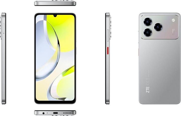 Produktbild ZTE Smartphone P615F01-GY Octa Core 4 GB RAM 128 GB Grau (128 GB, Grau, Polar Grey, 6.75", Dual SIM, 4G)