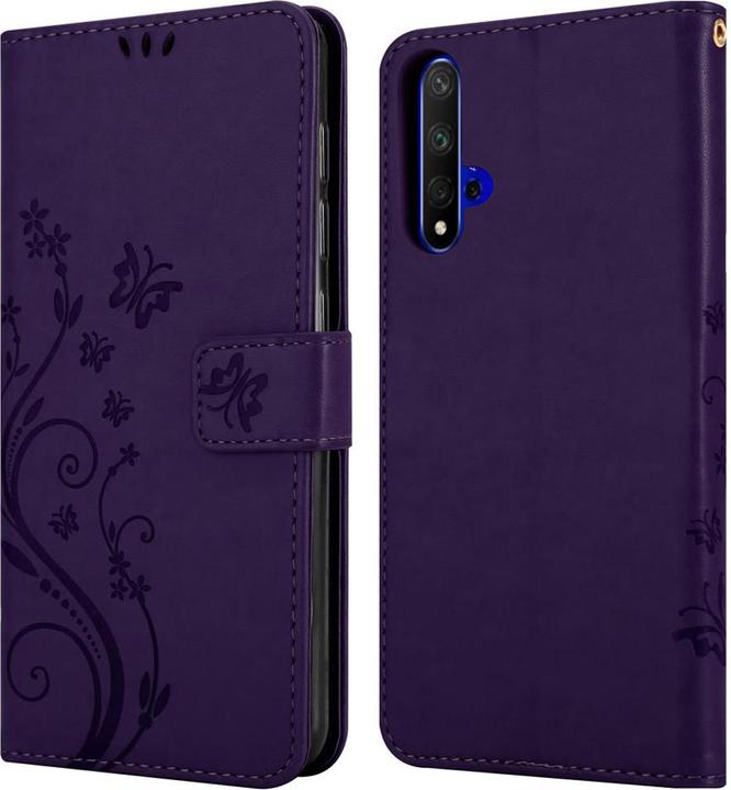 Actual product image Cadorabo Flower Book Cover (TCL 20S, Huawei Nova 5T, K20)