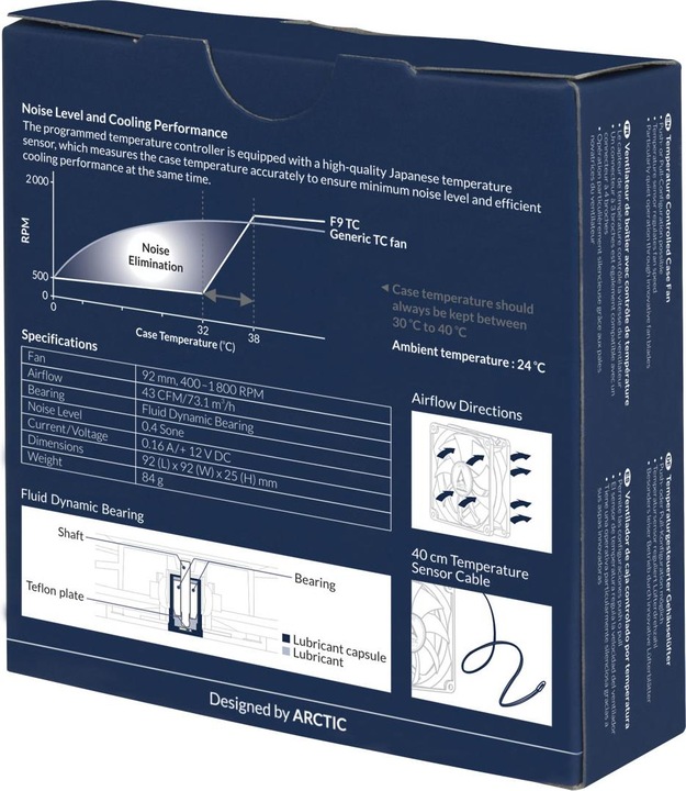 Produktbild Arctic F9 TC Lüfter (92 mm, 1 x)