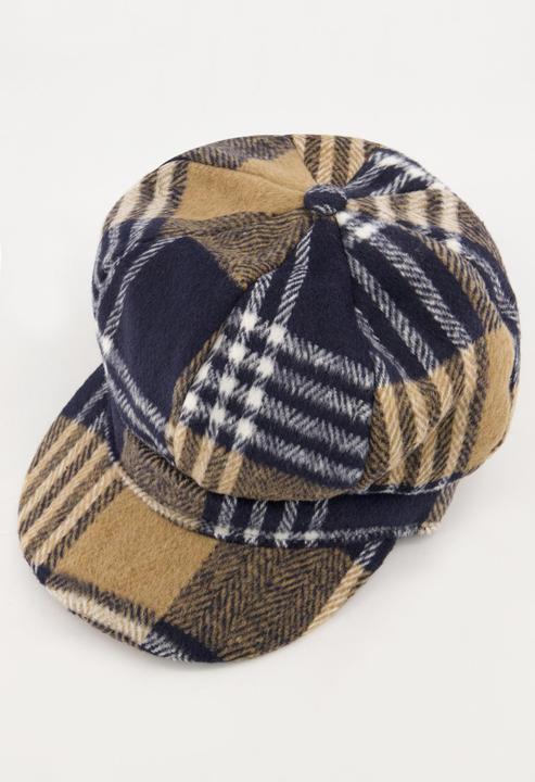Actual product image Ulla Popken Plaid Paperboy Cap (One size)