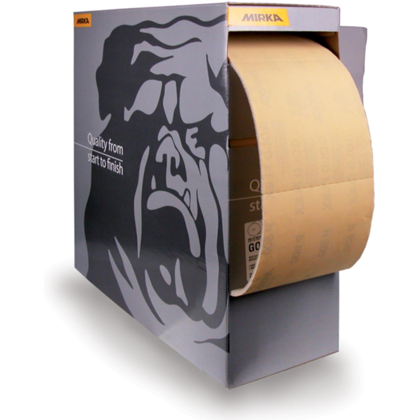Mirka, Schleifmittel, Goldflex Soft 115x125mm P240 200Stk. ( 2912707025 ) Handpad Rolle perforiert (P240)