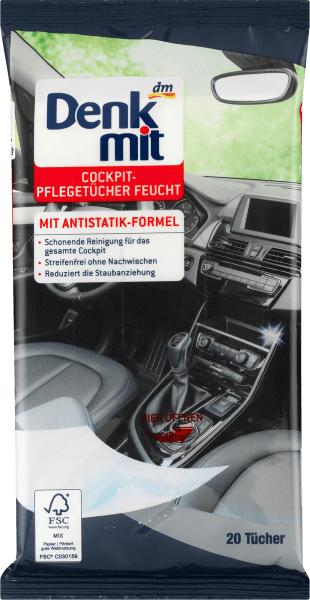 Produktbild dm Denkmit Feuchttücher Autopflege