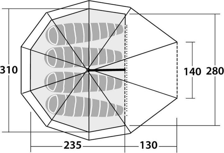 Produktbild Robens Green Cone 4 (Kuppelzelt, 5.20 kg, 4 Personen)