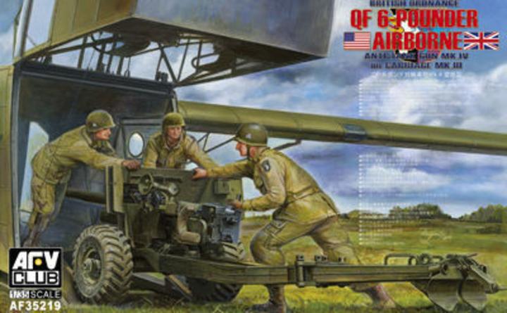 Actual product image AFV Club British Mk.4 6pdr airborne anti-tank Gun