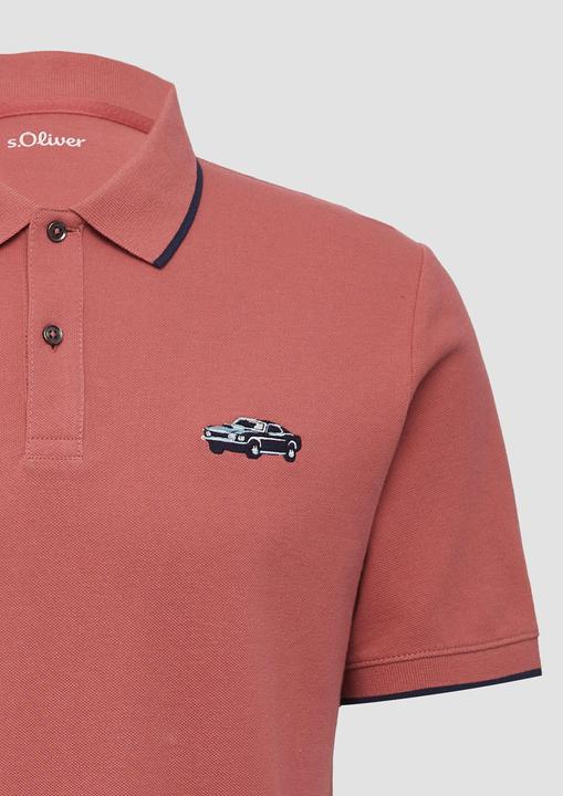 Produktbild S.Oliver Polo-Shirt Poloshirt aus Piqué mit Stickerei und Ford®-Artwork (L)