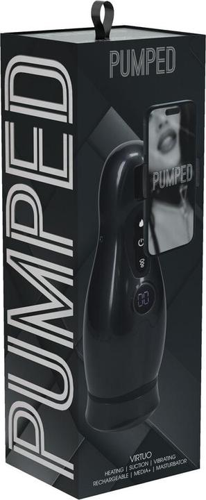 Image du produit Shots Virtuo - Suction and Vibration Masturbator Pump with Phone Attachment - Gun Metal