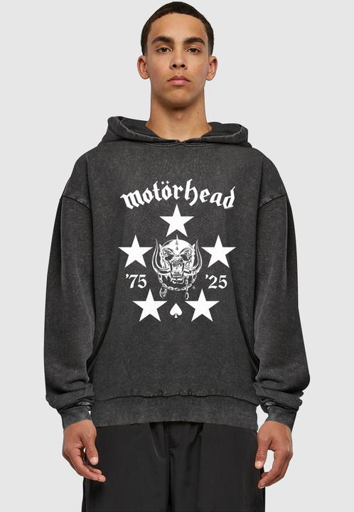 Produktbild Merchcode Motorhead - 50th BMG Logo Acid Washed Oversized Hoody - 193717 (S)