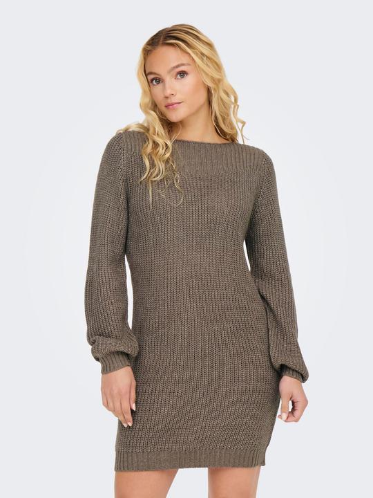 Produktbild JdY Gestricktes U-Boot-Ausschnitt- Kleid Strickkleid (L)