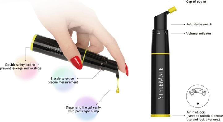 Image du produit Trisa Couleur du gel Stylemate jaune (Séchoirs pour vernis à ongles, Jaune)