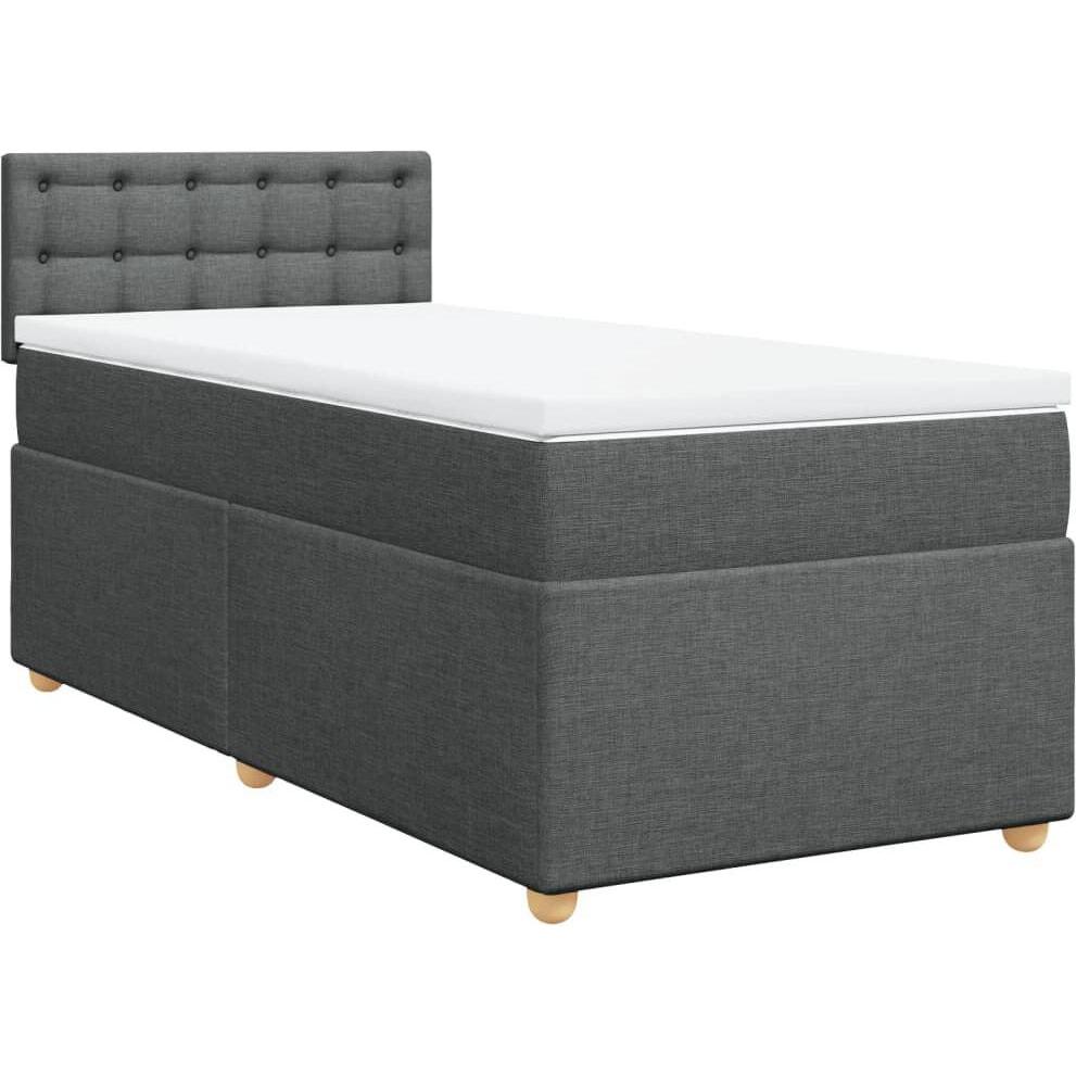 Thumbnail - VidaXL, Bett, Bo x springbett mit Matratze 80 x 200 cm Stoff (80 x 200 cm)