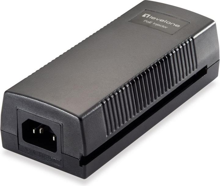 LevelOne PoE-Injektor Adapter POI-5005 60.0W PoE schwarz (802.3at (PoE+), 60 W)