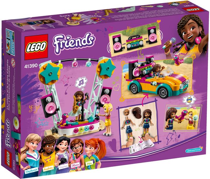 Produktbild LEGO Friends Andreas Bühne & Auto (41390)