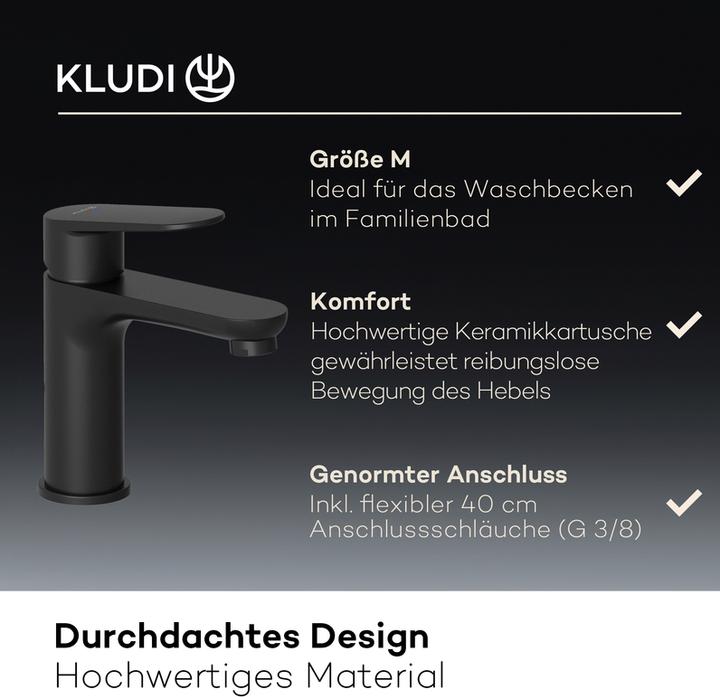 Productafbeelding Kludi X1 Waschtischarmatur, Grösse M, ohne Ablaufgarnitur