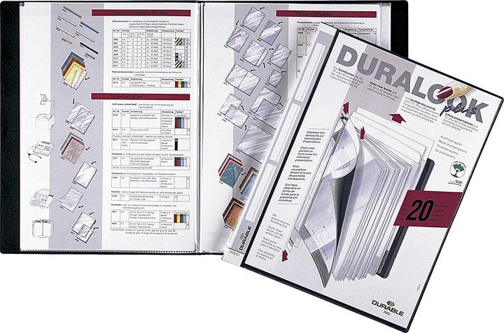 Produktbild Durable Sichtbuch Duralook Plus A4 Schwarz, 10 Hüllen (A4, 1x)