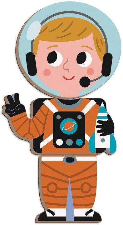 Actual product image Janod Magnetibook - Beroepen (English, French, German, Italian, 3 - 6 years)