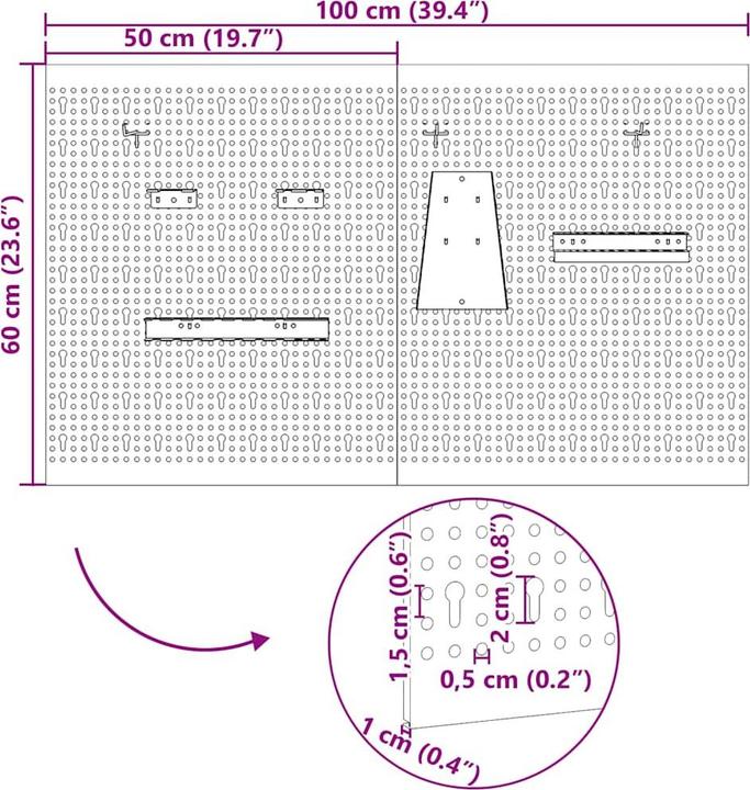 Actual product image vidaXL Werkzeug-Organizer