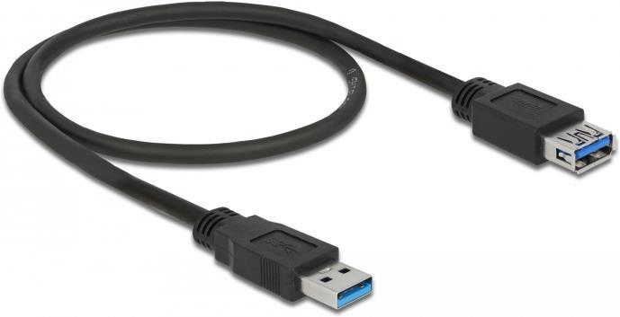 Produktbild Delock USB3.0 Verlängerungskabel, 50cm, A-A (0.50 m, USB 3.0, 4.50 W)