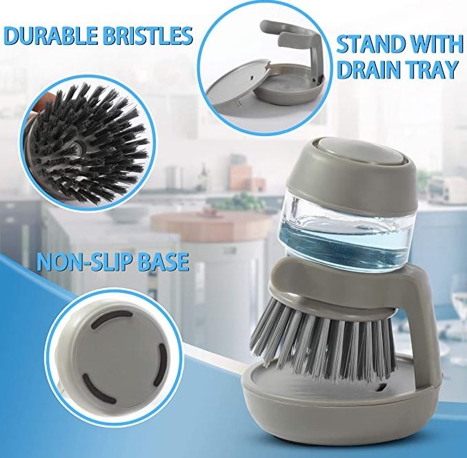 Immagine prodotto PhoneLook Mini spazzola per lavastoviglie con dispenser e supporto per il sapone