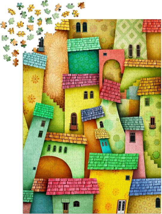 Enjoy Puzzle ENJOY-1629 - Gelukkige huizen, puzzel, 1000 stukjes (1000 onderdelen)