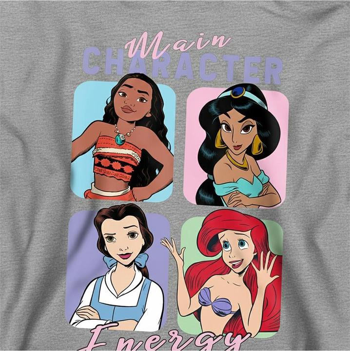 Produktbild Disney Princess Main Character Energy Kapuzenpullover meliert (128)