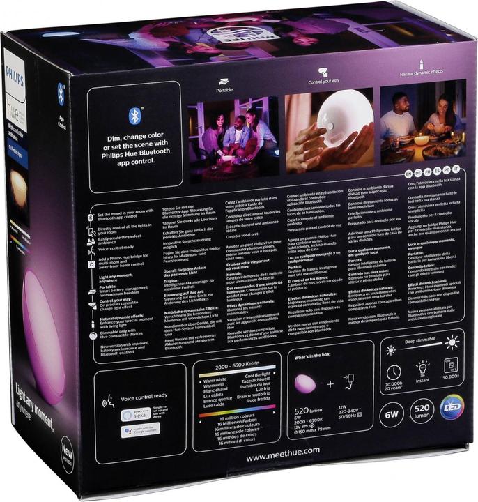 Actual product image Philips Hue Go Base BT (520 lm)