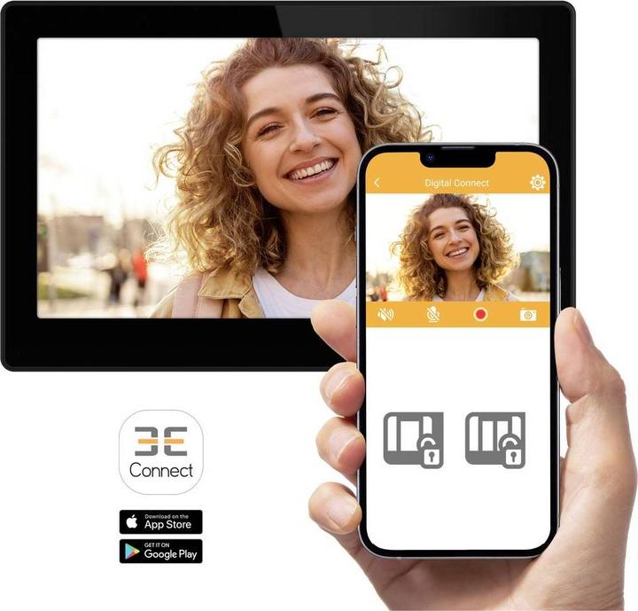 Productafbeelding Extel Digital Connect intercom met camera - toegang beheren via je vingerafdruk - (Bedraad, WiFi)