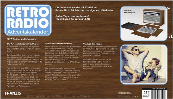 Actual product image Franzis Retro Radio 2020