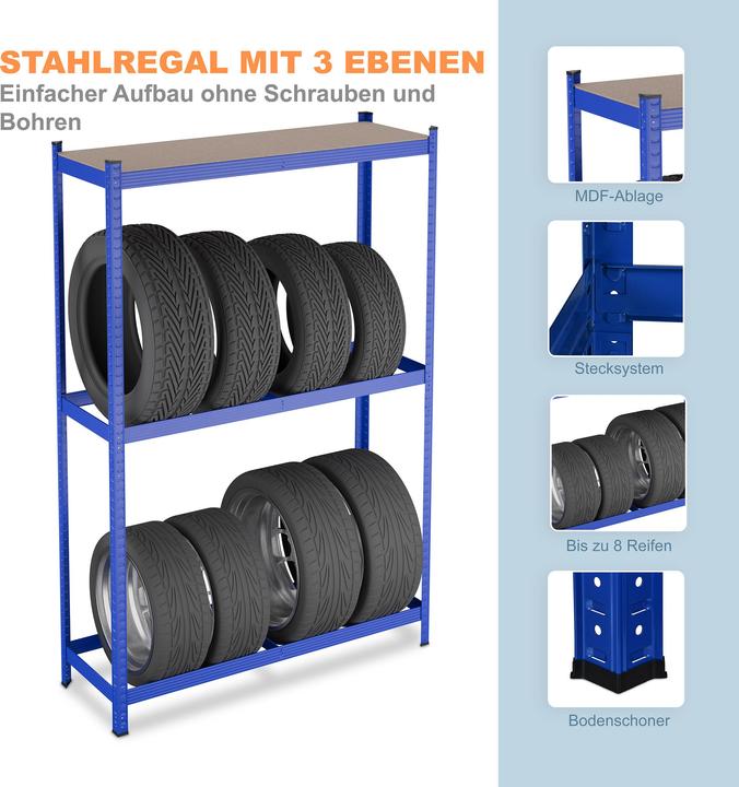 Actual product image Relaxdays Tyre rack