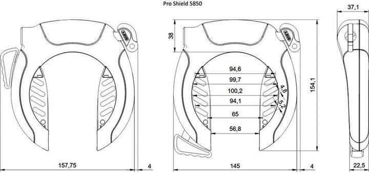 Produktbild Abus Pro Shield 5850 (26 cm)