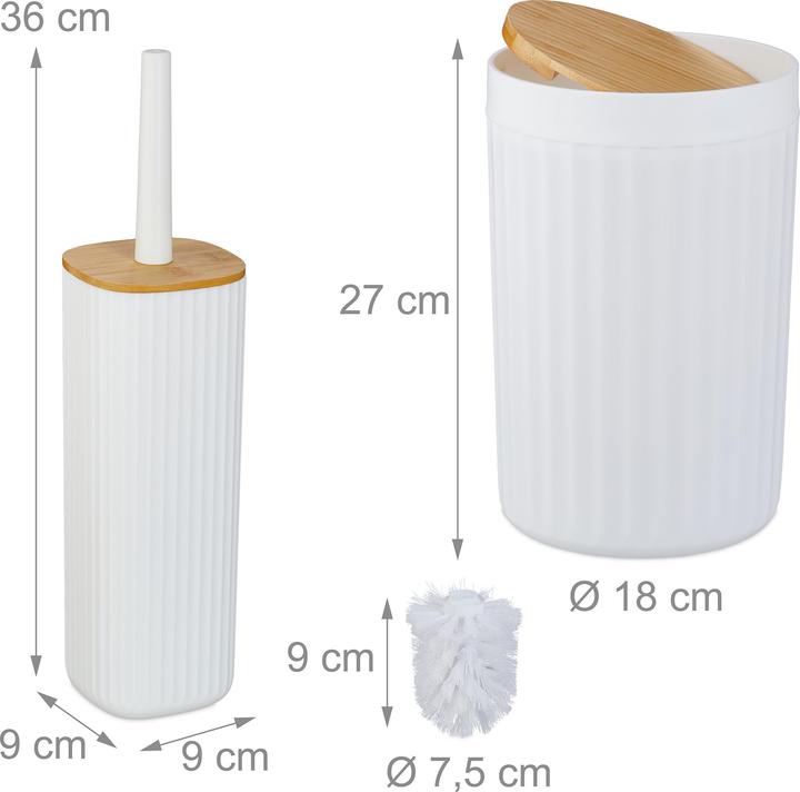 Actual product image Relaxdays Bathroom-Accessory Set