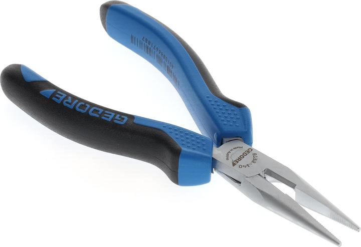 Actual product image Gedore 8132-140 JC Flat Round Nose Pliers 140 mm 2K-Handle (140 mm)