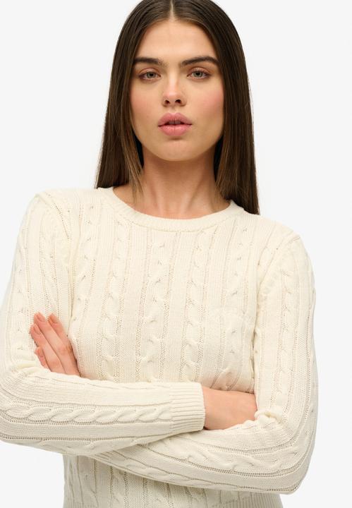 Actual product image Superdry Essentials Slim Cable Knit Sweater (S)