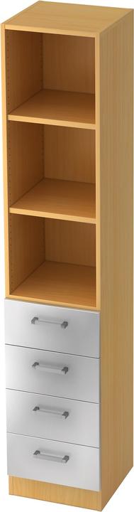 Hammerbacher Kombischrank Schubladen V7 (40.60 x 42 x 200.40 cm)